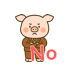 もうムリぶた (にほんご) Ver4（個別スタンプ：24）