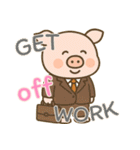 もうムリぶた (えいご) Ver4（個別スタンプ：9）