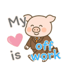 もうムリぶた (えいご) Ver4（個別スタンプ：10）