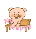 もうムリぶた (えいご) Ver4（個別スタンプ：18）