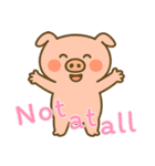 もうムリぶた (えいご) Ver4（個別スタンプ：22）
