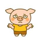 もうムリぶた (えいご) Ver4（個別スタンプ：36）