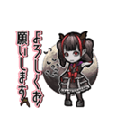 アンデッド動く⚰️ヴァンパイアガール（個別スタンプ：2）