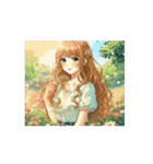 動く♪可愛いお姉さんの挨拶スタンプ（個別スタンプ：6）