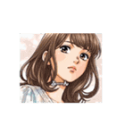 動く♪可愛いお姉さんの挨拶スタンプ（個別スタンプ：9）