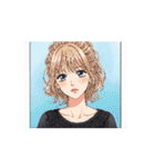 動く♪可愛いお姉さんの挨拶スタンプ（個別スタンプ：13）