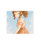 動く♪可愛いお姉さんの挨拶スタンプ（個別スタンプ：16）