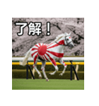 日章旗柄の競走馬（個別スタンプ：2）