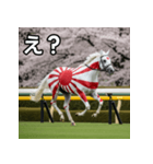 日章旗柄の競走馬（個別スタンプ：12）