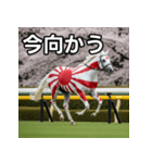 日章旗柄の競走馬（個別スタンプ：26）