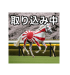 日章旗柄の競走馬（個別スタンプ：33）