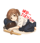 剣道 女子 部活 スポーツ 面白い (小)（個別スタンプ：2）