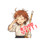 剣道 女子 部活 スポーツ 面白い (小)（個別スタンプ：14）