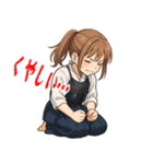 剣道 女子 部活 スポーツ 面白い (小)（個別スタンプ：17）