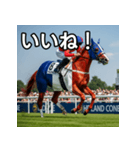フランス国旗模様の競走馬（個別スタンプ：8）
