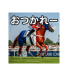 フランス国旗模様の競走馬（個別スタンプ：35）