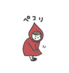 赤ずきんちゃん、1（個別スタンプ：7）