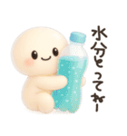 ココポンの夏にピッタリぷっくり絵文字（個別スタンプ：3）