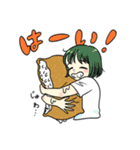 女の子 × 食べ物（個別スタンプ：7）