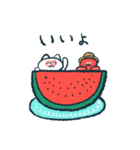 夏を感じる【たことやさしい仲間たち】（個別スタンプ：3）