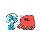 夏を感じる【たことやさしい仲間たち】（個別スタンプ：7）