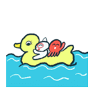 夏を感じる【たことやさしい仲間たち】（個別スタンプ：11）