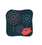 夏を感じる【たことやさしい仲間たち】（個別スタンプ：12）