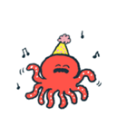 夏を感じる【たことやさしい仲間たち】（個別スタンプ：35）