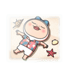 しろめちゃん・本気の夏（個別スタンプ：13）