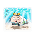 しろめちゃん・本気の夏（個別スタンプ：14）