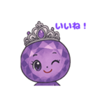 表情で伝える♡プリンセス・アメジスト（個別スタンプ：3）