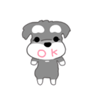かわいいシュナ犬ポップアップ（個別スタンプ：10）