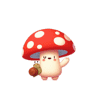 キノコ頭は今日は無言モード（個別スタンプ：17）