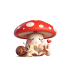 キノコ頭は今日は無言モード（個別スタンプ：26）