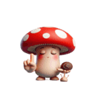 キノコ頭は今日は無言モード（個別スタンプ：31）