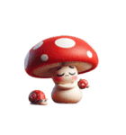 キノコ頭は今日は無言モード（個別スタンプ：32）