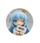 スタンダードみなみちゃんセット(丸型)（個別スタンプ：3）