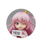 スタンダードみなみちゃんセット(丸型)（個別スタンプ：4）