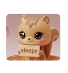 リスちゃんカプセルトイ(四角型)（個別スタンプ：1）