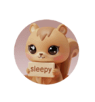 くりくりリスちゃんカプセルトイ(丸型)（個別スタンプ：1）
