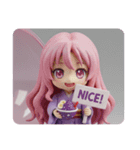 アサイーを食べているみなみちゃん（個別スタンプ：3）