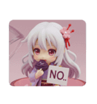 アサイーを食べているみなみちゃん（個別スタンプ：5）