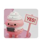 お家でほっこりマカロンちゃん(四角型)（個別スタンプ：6）