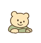 やわらかクマのグリーンスタイル（個別スタンプ：5）