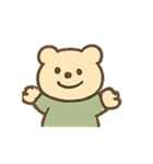 やわらかクマのグリーンスタイル（個別スタンプ：9）