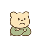 やわらかクマのグリーンスタイル（個別スタンプ：10）