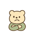 やわらかクマのグリーンスタイル（個別スタンプ：14）