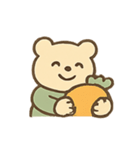 やわらかクマのグリーンスタイル（個別スタンプ：15）