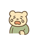 やわらかクマのグリーンスタイル（個別スタンプ：18）