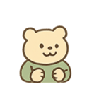 やわらかクマのグリーンスタイル（個別スタンプ：20）